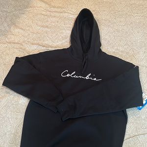 New XSmall Women Columbia Hoodie - Black - Logo